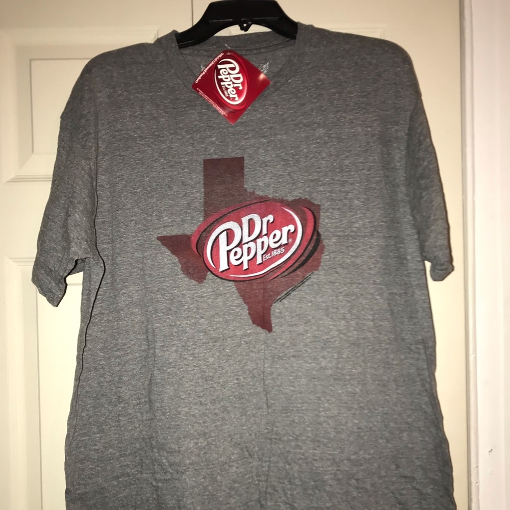 Rare Men’s Dr Pepper Texas Shape T Shirt XL NWT